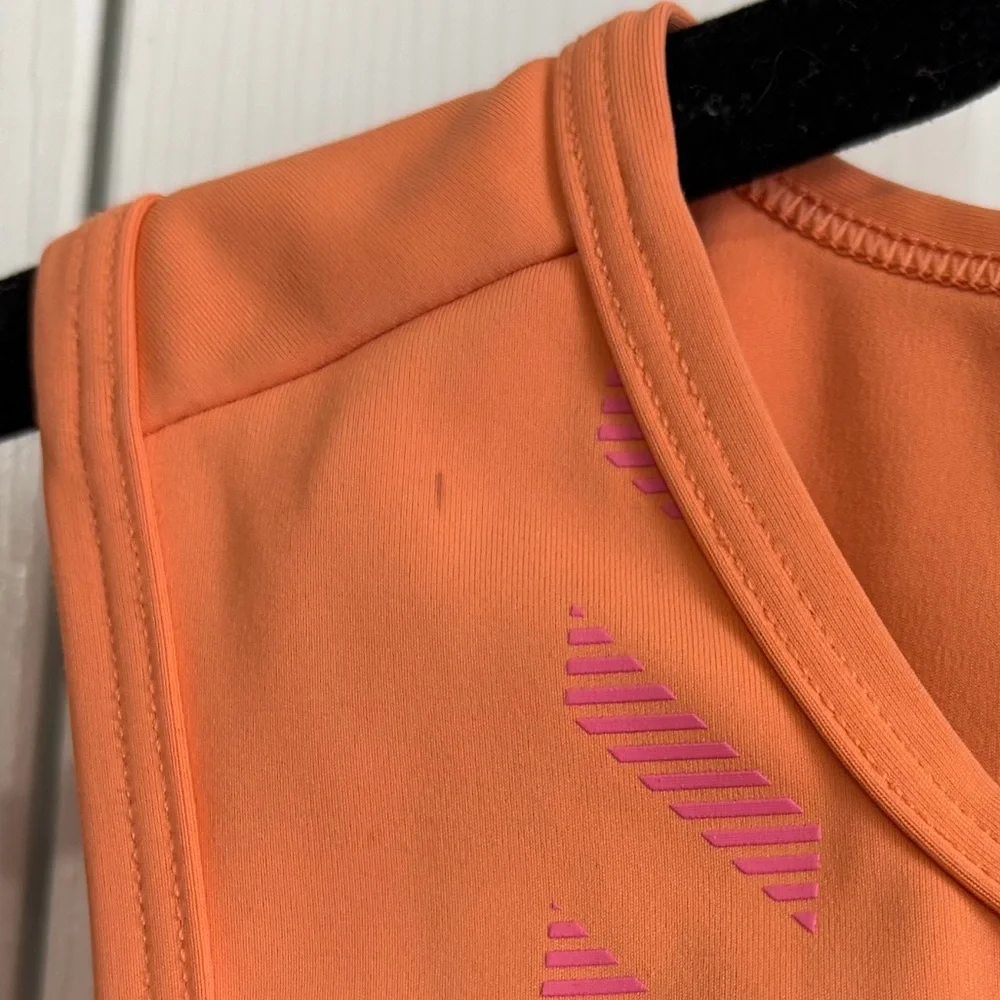 Nike Orange Crop Tank with Pink Accents